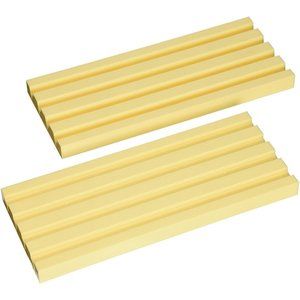 Domino Tile Game Holders 2-Piece Holds 44 Jumbo Dominoes Slanted Slots NEW